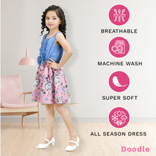 Load image into Gallery viewer, Doodle Pink Mix and Match Dress With Bow