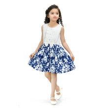 Load image into Gallery viewer, Doodle White & Navy Mix and Match Dress