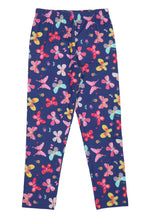 Load image into Gallery viewer, Doodle Girls Pack Of 2 Leggings AOP Printed Navy and White