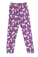 Load image into Gallery viewer, Doodle Girls Leggings Cat Print Wine