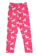 Load image into Gallery viewer, Doodle Girls Leggings Unicorn Print Pink