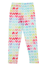 Load image into Gallery viewer, Doodle Girls Leggings Heart Print Pink