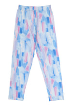 Load image into Gallery viewer, Doodle Girls Leggings Tie & Die Print Blue