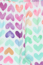 Load image into Gallery viewer, Doodle Girls Leggings Heart Print White