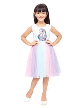Load image into Gallery viewer, Unicorn Partydress Multi Botttom Net With Sleeveless