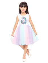 Load image into Gallery viewer, Unicorn Partydress Multi Botttom Net With Sleeveless