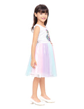 Load image into Gallery viewer, Unicorn Partydress Multi Botttom Net With Sleeveless