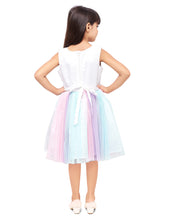 Load image into Gallery viewer, Unicorn Partydress Multi Botttom Net With Sleeveless
