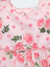 Load image into Gallery viewer, Satin Digital Print Dress Pink Floral Printed Satin Dress
