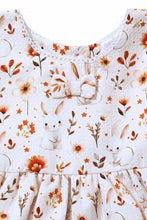Load image into Gallery viewer, Doodle Printed Layered Dress With Lace || Offwhite || Knee Length || Sleeveless ||  6M-4Y
