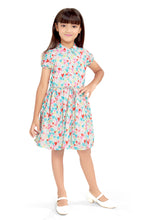 Load image into Gallery viewer, Doodle Girls Offwhite Heart Printed Shirt Dress With Belt
