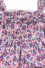 Load image into Gallery viewer, Doodle Girls Purple Satin AOP Sleeveless Ruffle Dress
