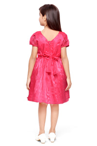 Doodle Girls Pink Tissue Cap Sleeve Party Dress