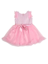 Load image into Gallery viewer, Doodle Girls Net Ruffle Sleeveless Partydress

