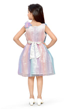 Load image into Gallery viewer, Doodle Girls Coral Multi Net and Sequence Sleeveless Party Dress
