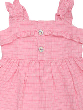 Load image into Gallery viewer, Doodle Baby Girls Pink Seersucker Ruffle Dress
