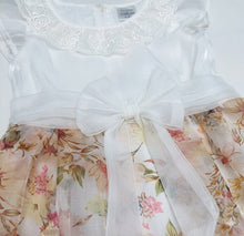 Load image into Gallery viewer, Doodle Printed Tissue Party Dress || Offwhite || Knee Length || Cap Sleeve || 6M-10Y
