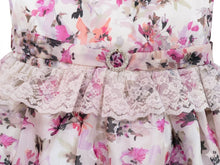 Load image into Gallery viewer, Doodle Printed Tissue Party Dress || Offwhite || Knee Length || Sleeveless || 4Y-12Y
