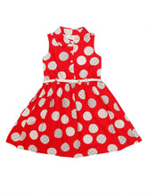 Load image into Gallery viewer, Red Polka Printed Shirt Dress
