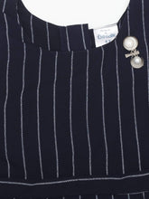 Load image into Gallery viewer, Navy Striped Ruffle Dress
